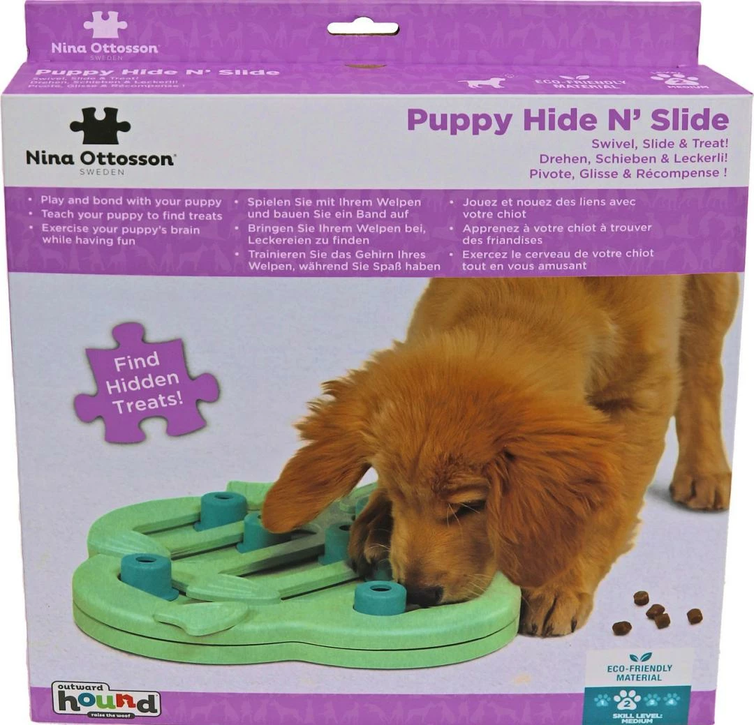 Nina Ottosson Puppy Hide N Slide Groen - Afbeelding 2