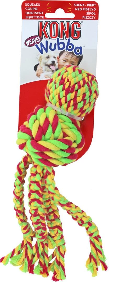 Kong Wubba Weaves Rope Assorti - Afbeelding 3