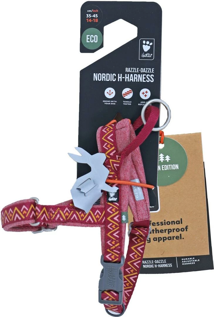 Hurtta H-harnas Razzle Dazzle Beetroot - Afbeelding 2