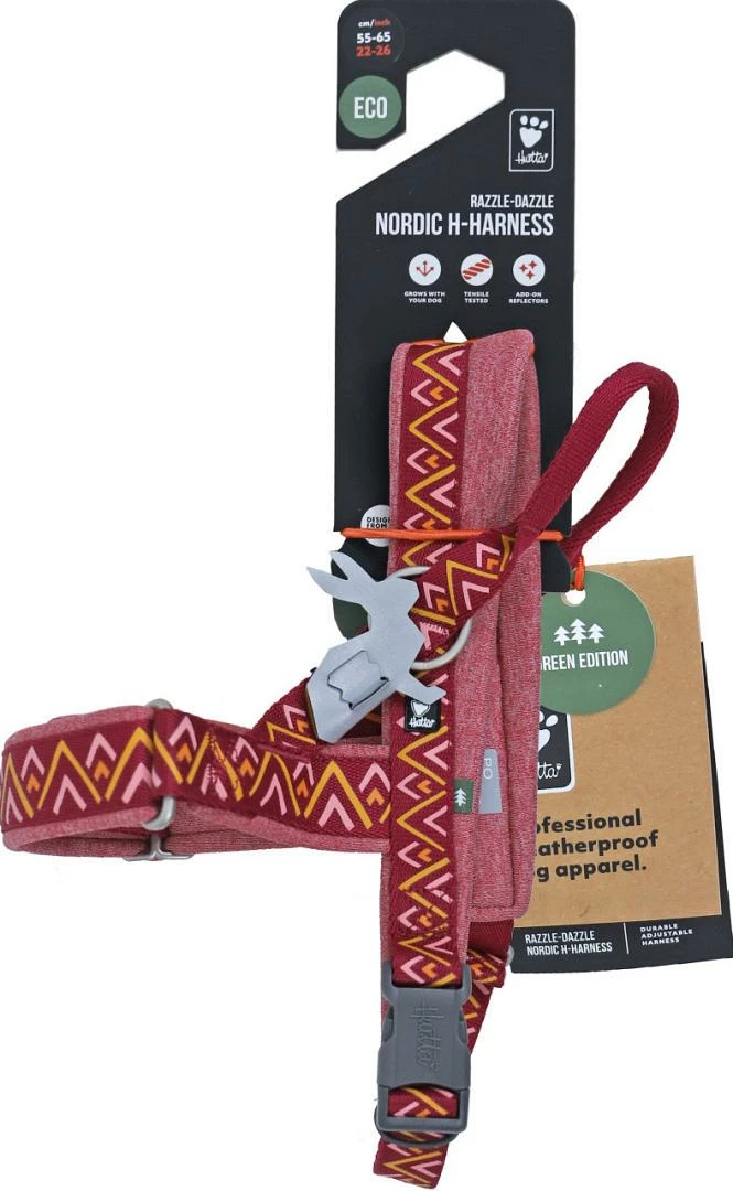 Hurtta H-harnas Razzle Dazzle Beetroot - Afbeelding 3