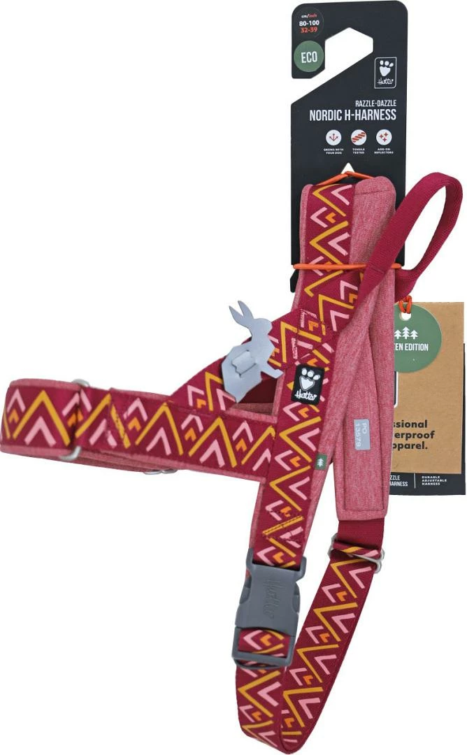 Hurtta H-harnas Razzle Dazzle Beetroot - Afbeelding 5