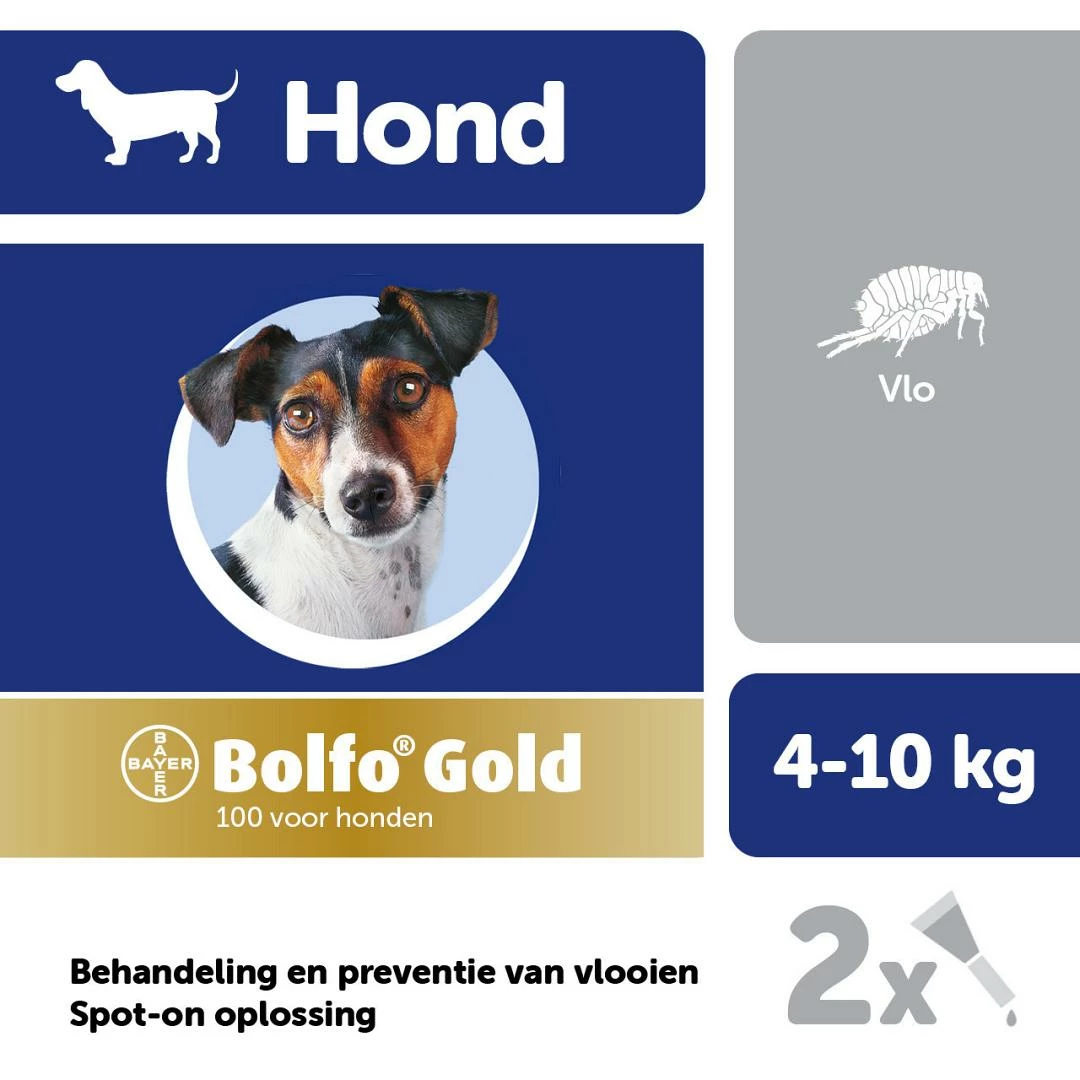 Bolfo Gold 100 Hond 2 Pipetten - Afbeelding 2
