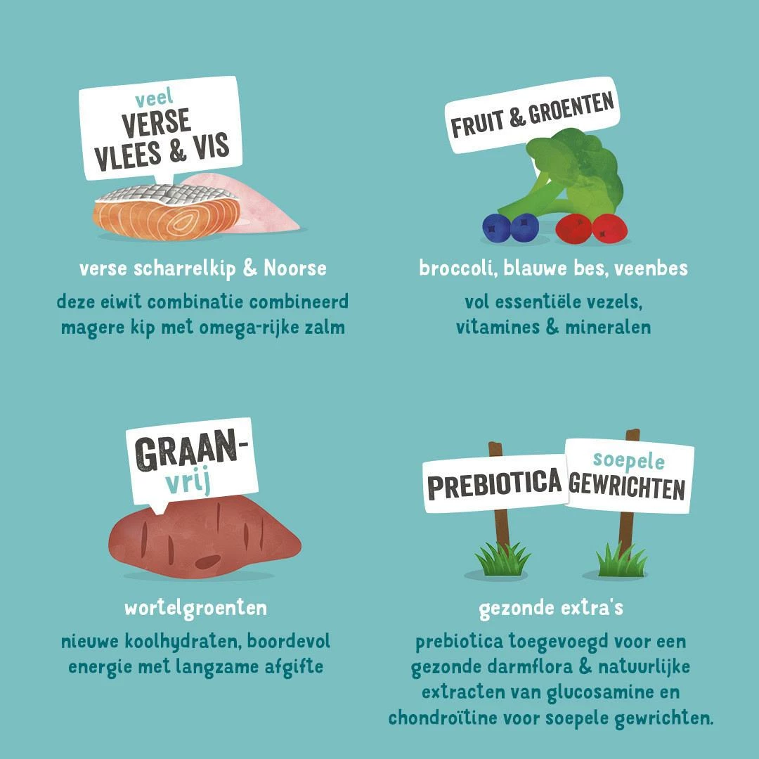 Edgard & Cooper Hondenvoer Senior Kip En Zalm 2,5 Kg - Afbeelding 3