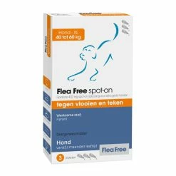 Flea Free Spot-On Hond 40 - 60 Kg 3 Pipetten