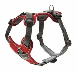 Hunter Hondentuig Divo Grijs/Rood