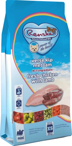 Renske Hondenvoer Super Premium Mini Kip & Lam 2 Kg