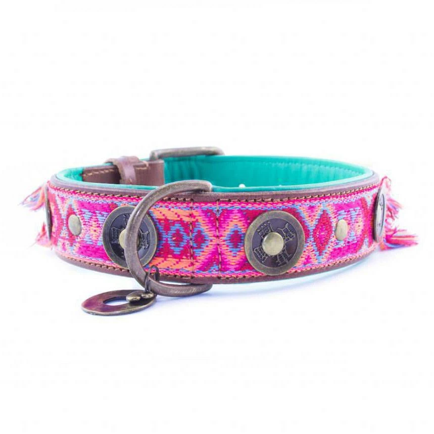 Dog With A Mission Halsband Boho Rosa - Afbeelding 2