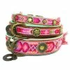Dog With A Mission Halsband Boho Rosa