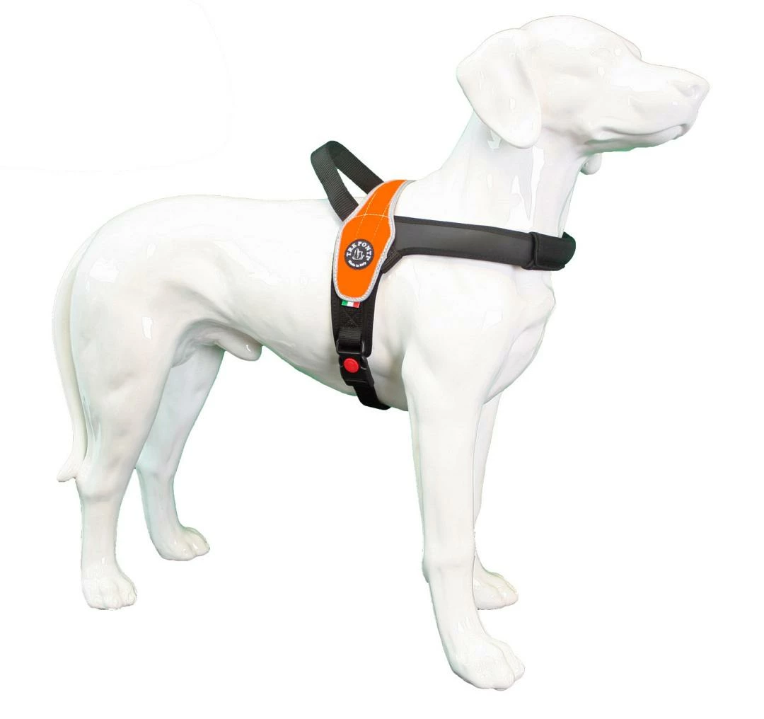 Tre Ponti Hondentuig Primo Fluoro Reflective Oranje