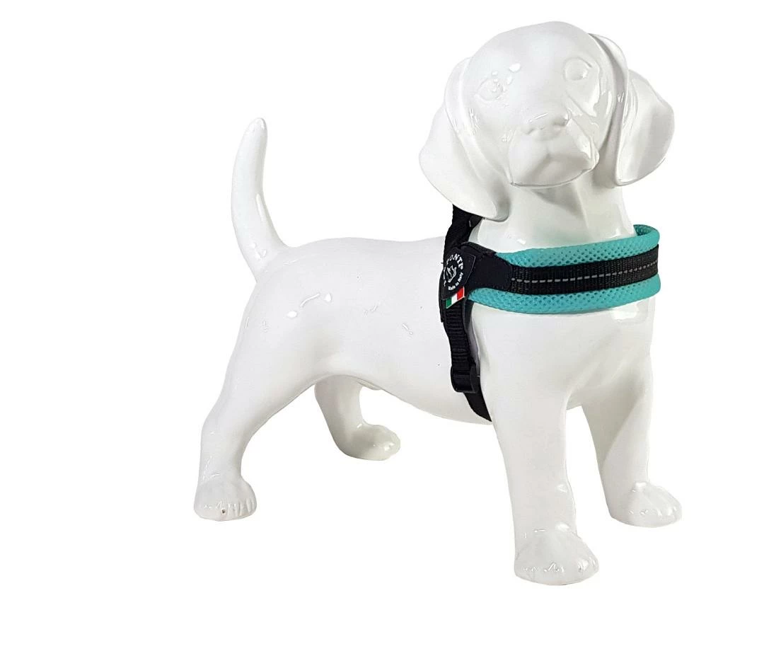 Tre Ponti Hondentuig Mesh Fibbia Reflective Verstelbaar Pastel Groen